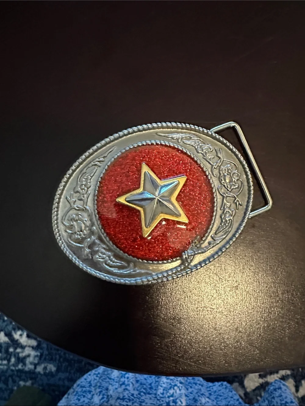 Red Star Western Belt Buckle - Women's Accessory